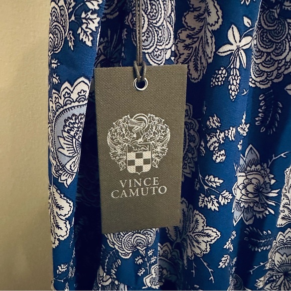 Vince Camuto Asymmetrical Maxi Skirt NWT Size 3X Color Deep Azure - Picture 3 of 7